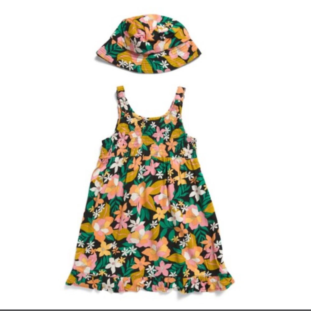 Volcom Girls Colorful Floral Dress